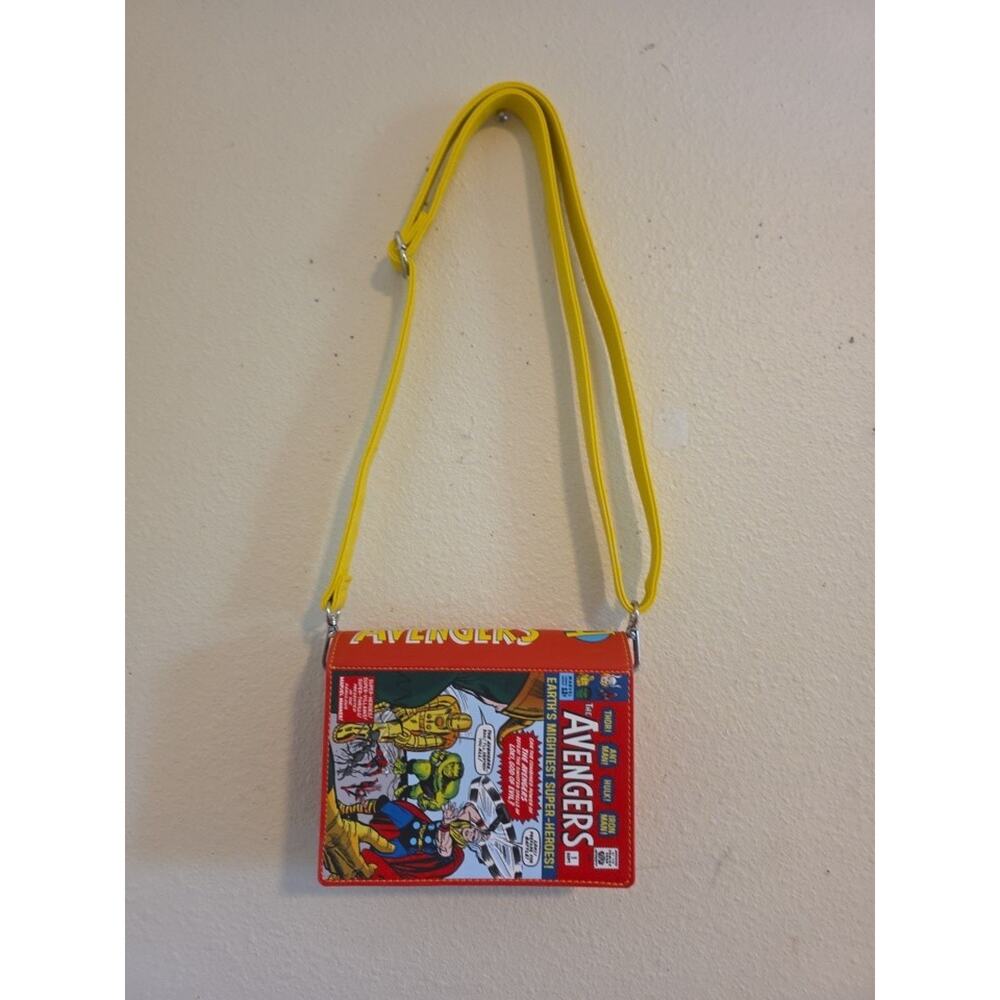 Disney Parks Avengers Marvel Comic Book Loungefly Crossbody Bag